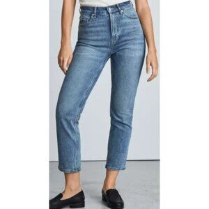 NWT Everlane The High Rise Cheeky Straight Ankle Jeans-sz 31